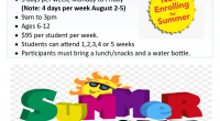 Looking for a fun activity for your child during the Summer months?  Morley is very lucky to have BNH Summer Camp back at our school.  The camp will run for […]